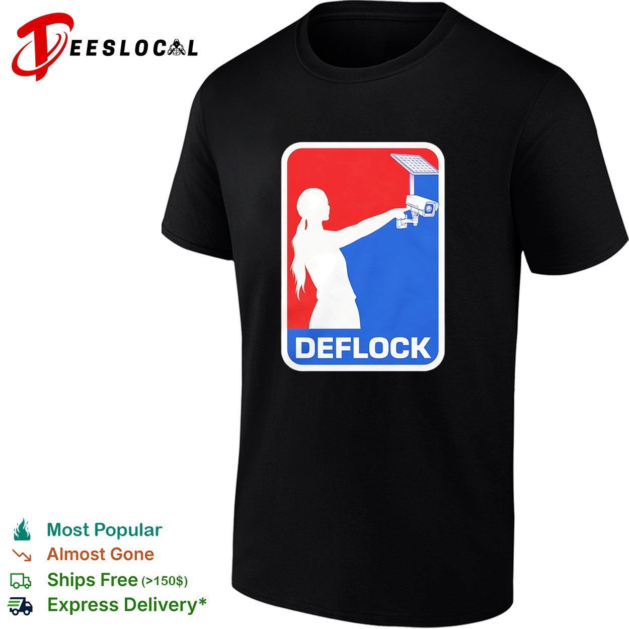 Deflock camera style Sophie Cunningham logo parody - Adult & Kids T-Shirts, Sweatshirts & Hoodies apparel design preview 1
