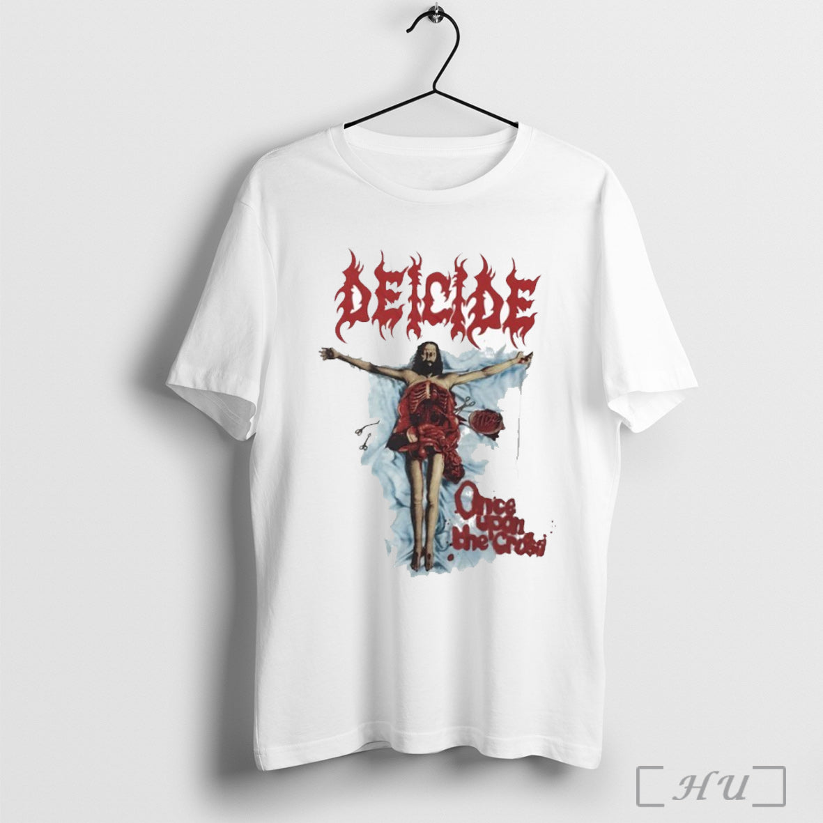 Deicide Once Upon The Cross - Adult & Kids T-Shirts, Sweatshirts & Hoodies apparel design preview 1