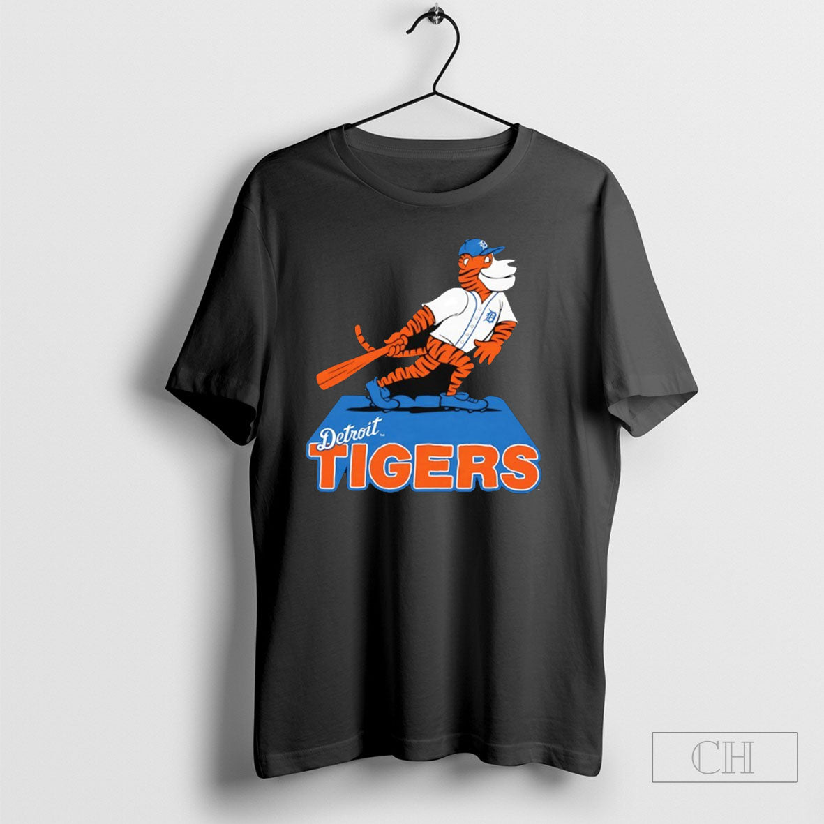 Detroit Tigers Mascot Slugger Swing - Adult & Kids T-Shirts, Sweatshirts & Hoodies apparel design preview 1