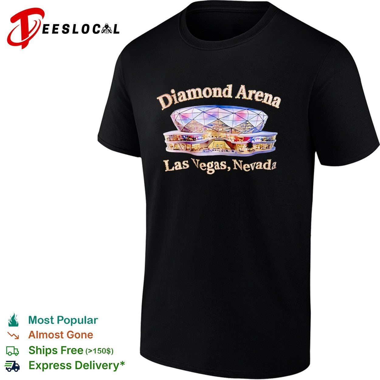 Diamond Arena Las Vegas Nevada - Adult & Kids T-Shirts, Sweatshirts & Hoodies apparel design preview 1
