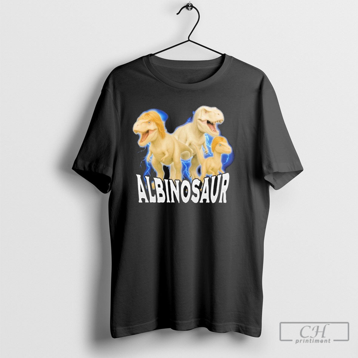Dinosaur Albinosaur - Adult & Kids T-Shirts, Sweatshirts & Hoodies apparel design preview 1