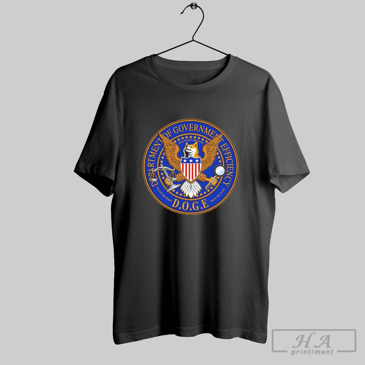 Dogecoin Department Government Efficiency - Adult & Kids T-Shirts, Sweatshirts & Hoodies apparel design preview 1