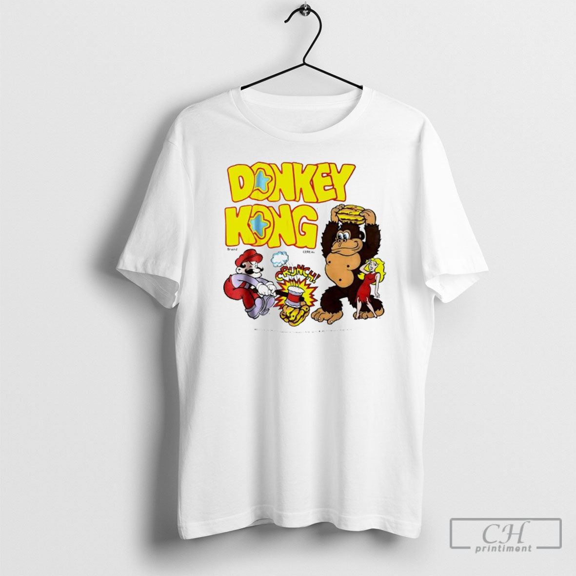 Donkey Kong Cereal Vintage - Adult & Kids T-Shirts, Sweatshirts & Hoodies apparel design preview 1