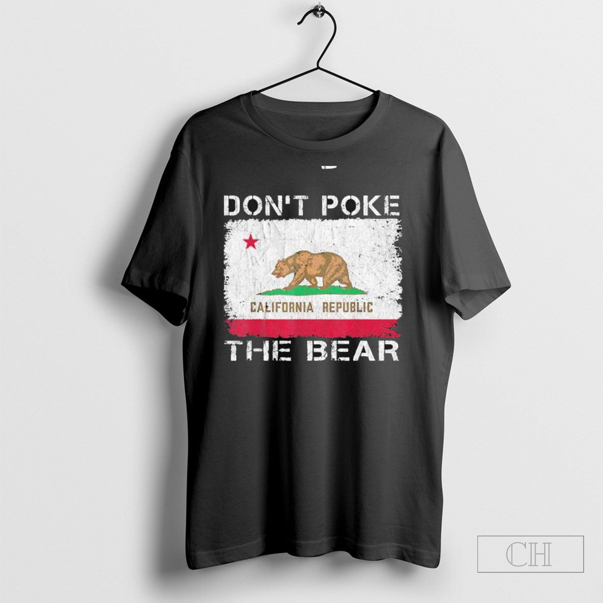 Dont Poke The Bear California Republic Flag - Adult & Kids T-Shirts, Sweatshirts & Hoodies apparel design preview 1