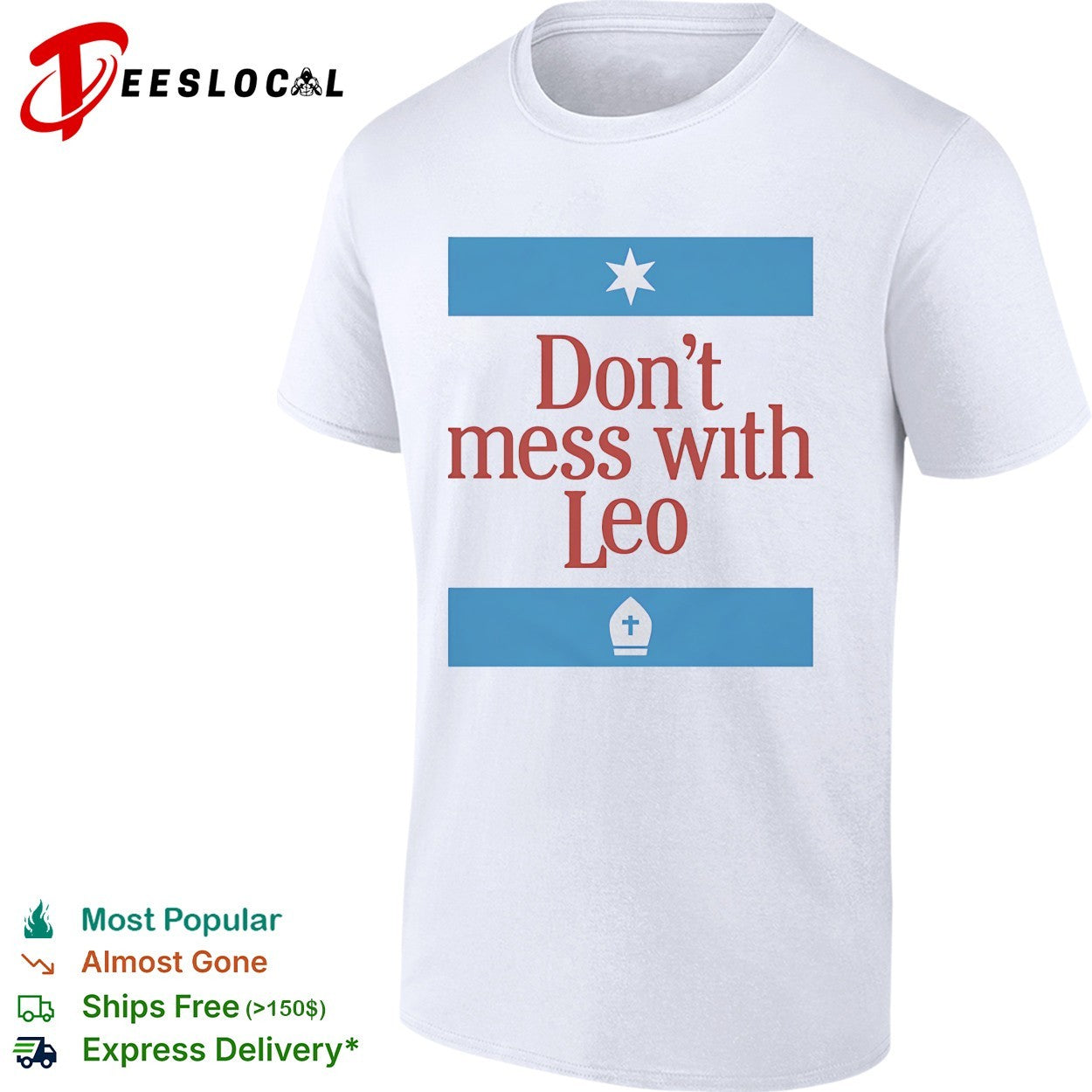 Don't mess with Pope Leo XIV - Adult & Kids T-Shirts, Sweatshirts & Hoodies apparel design preview 1