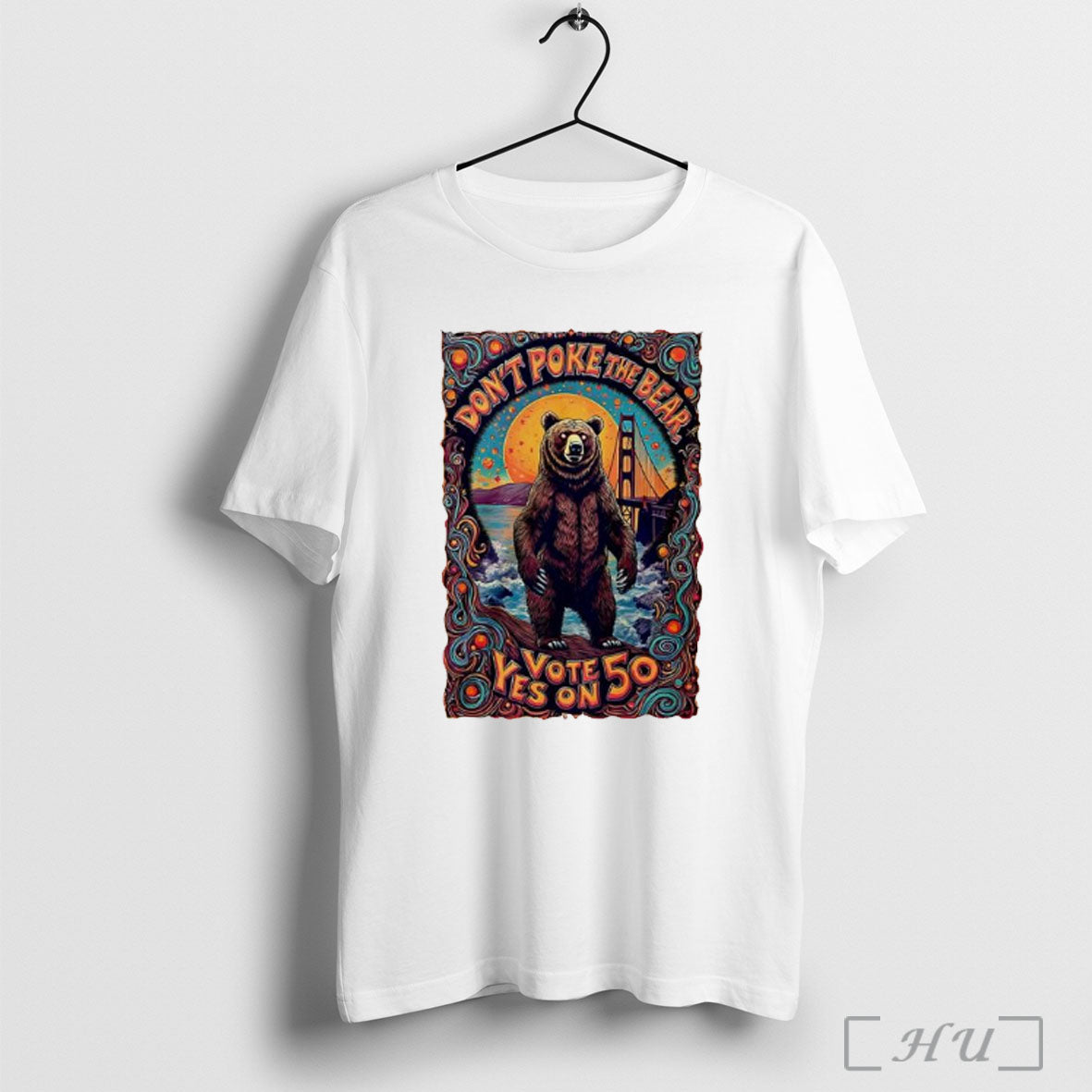 Dont Poke The Bear Vote Yes On 50 - Adult & Kids T-Shirts, Sweatshirts & Hoodies apparel design preview 1
