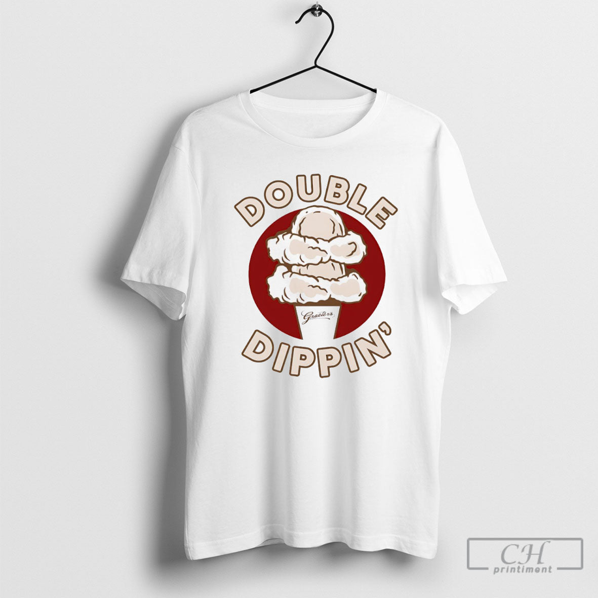 Double Dippin Ice Cream - Adult & Kids T-Shirts, Sweatshirts & Hoodies apparel design preview 1