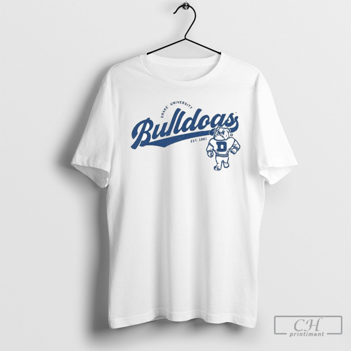 Drake University Bulldogs Script Logo - Adult & Kids T-Shirts, Sweatshirts & Hoodies apparel design preview 1