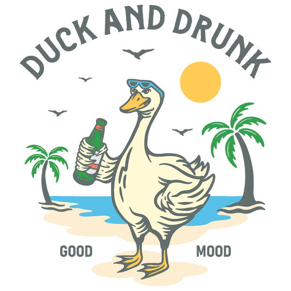 Duck And Drunk - Adult & Kids T-Shirts, Sweatshirts & Hoodies apparel design preview 1