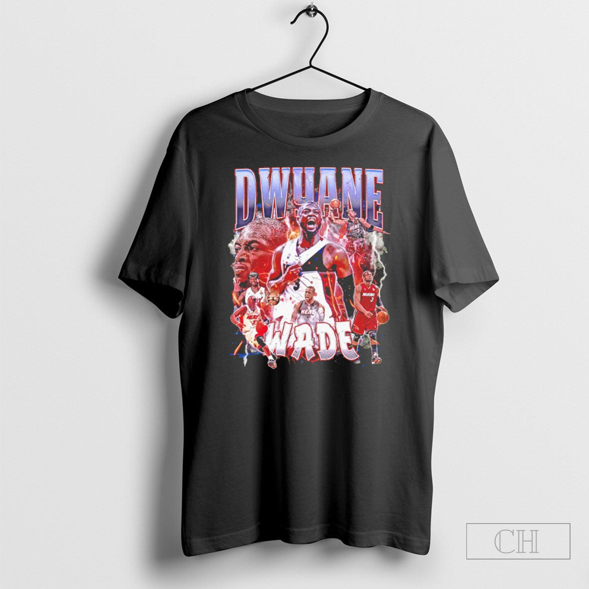 Dwyane Wade Miami Heat Nba Graphic - Adult & Kids T-Shirts, Sweatshirts & Hoodies apparel design preview 1