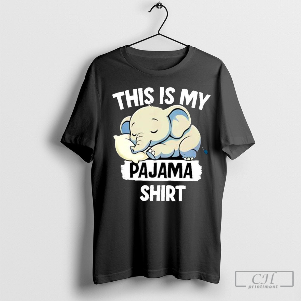 Elephant This Is My Pajama - Adult & Kids T-Shirts, Sweatshirts & Hoodies apparel design preview 1