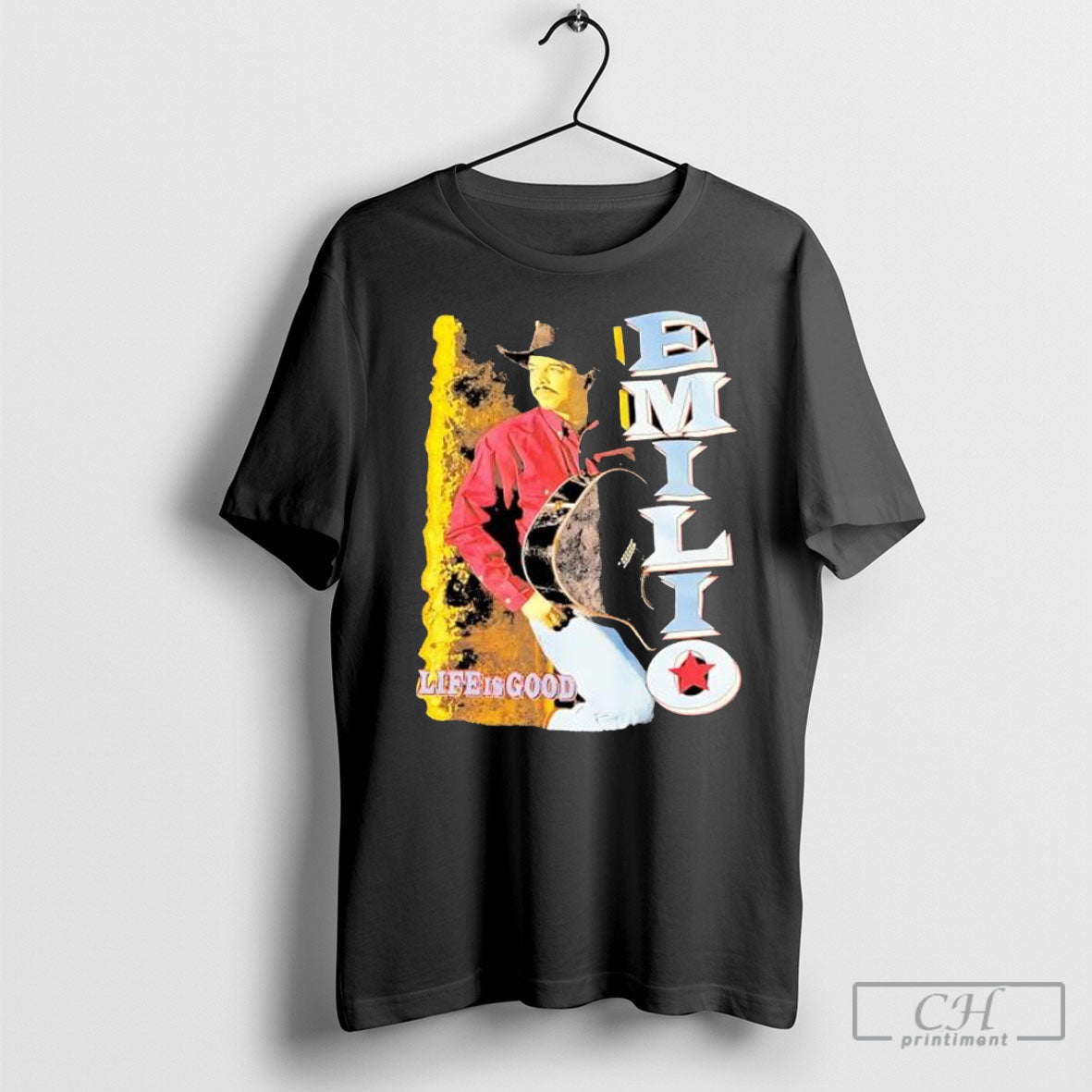 Emilio Life Is Good Country Music - Adult & Kids T-Shirts, Sweatshirts & Hoodies apparel design preview 1