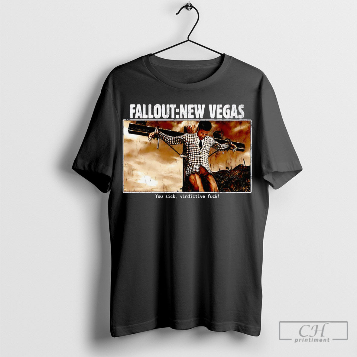 Fallout New Vegas Sick And Vindictive Sweater - Adult & Kids T-Shirts, Sweatshirts & Hoodies apparel design preview 1