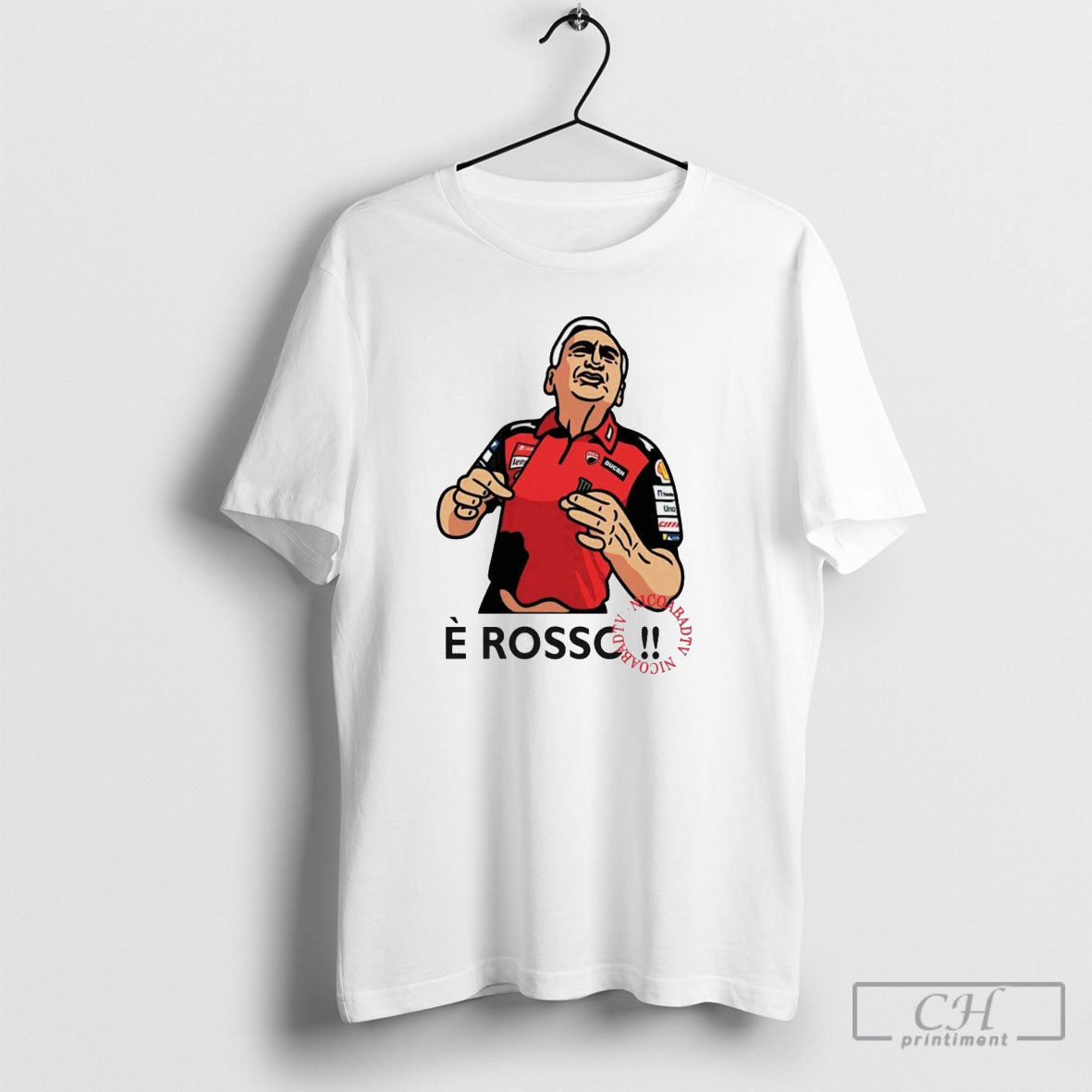 Fan Wearing E Rosso Tardozzi - Adult & Kids T-Shirts, Sweatshirts & Hoodies apparel design preview 1