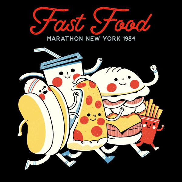 Fast Food 2 - Adult & Kids T-Shirts, Sweatshirts & Hoodies apparel design preview 1