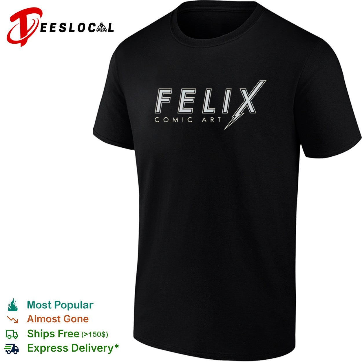 Felix Comic Art - Adult & Kids T-Shirts, Sweatshirts & Hoodies apparel design preview 1