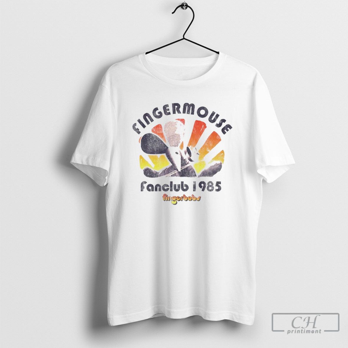 Fingermouse Fan Club 80s - Adult & Kids T-Shirts, Sweatshirts & Hoodies apparel design preview 1