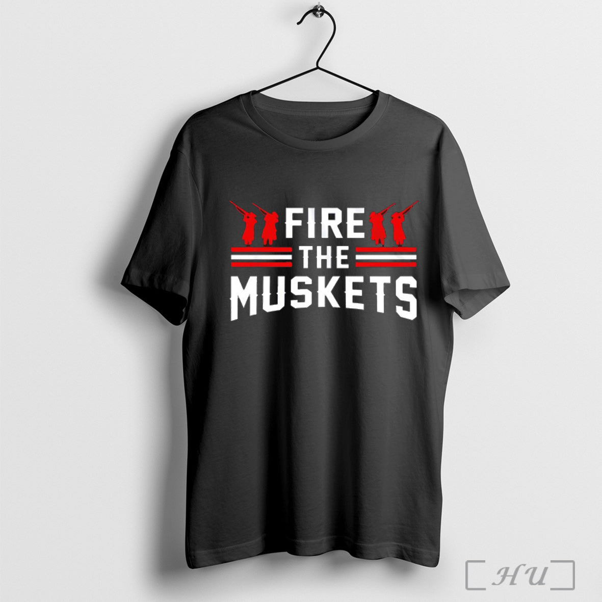 Fire The Muskets New England Football - Adult & Kids T-Shirts, Sweatshirts & Hoodies apparel design preview 1