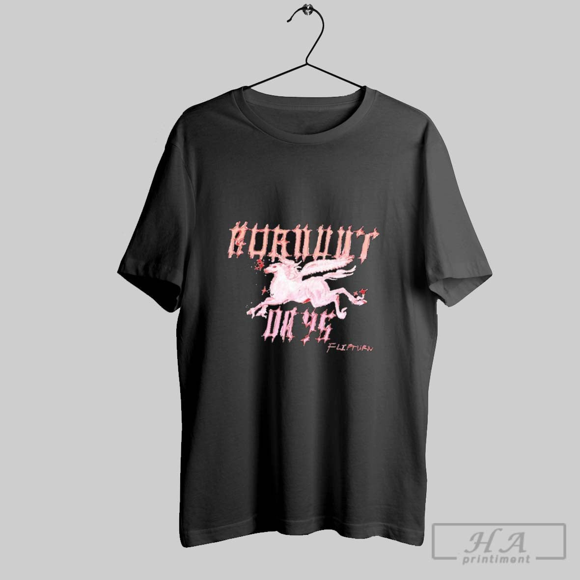 Flipturn Burnout Days Pegasus - Adult & Kids T-Shirts, Sweatshirts & Hoodies apparel design preview 1
