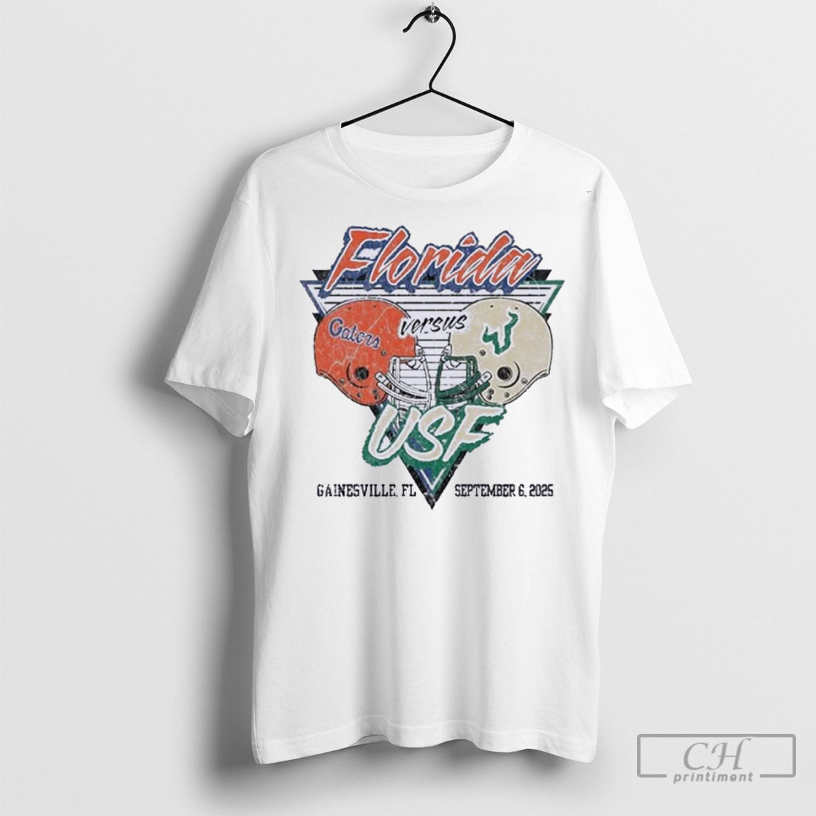 Florida Gators Vs Usf Bulls 2025 Gameday Football - Adult & Kids T-Shirts, Sweatshirts & Hoodies apparel design preview 1