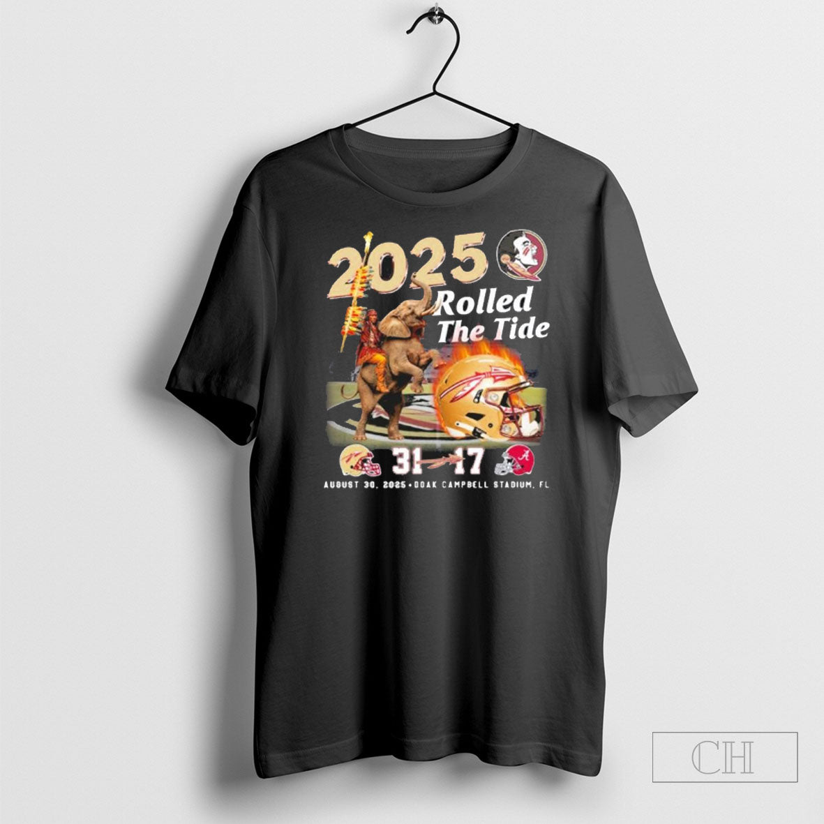 Florida State Seminoles Rolled The Tide Beat Alabama - Adult & Kids T-Shirts, Sweatshirts & Hoodies apparel design preview 1