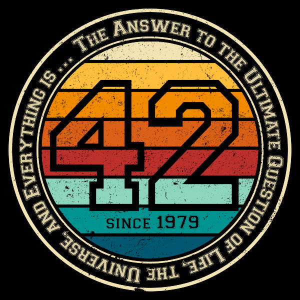 Forty Two Vintage - Adult & Kids T-Shirts, Sweatshirts & Hoodies apparel design preview 1