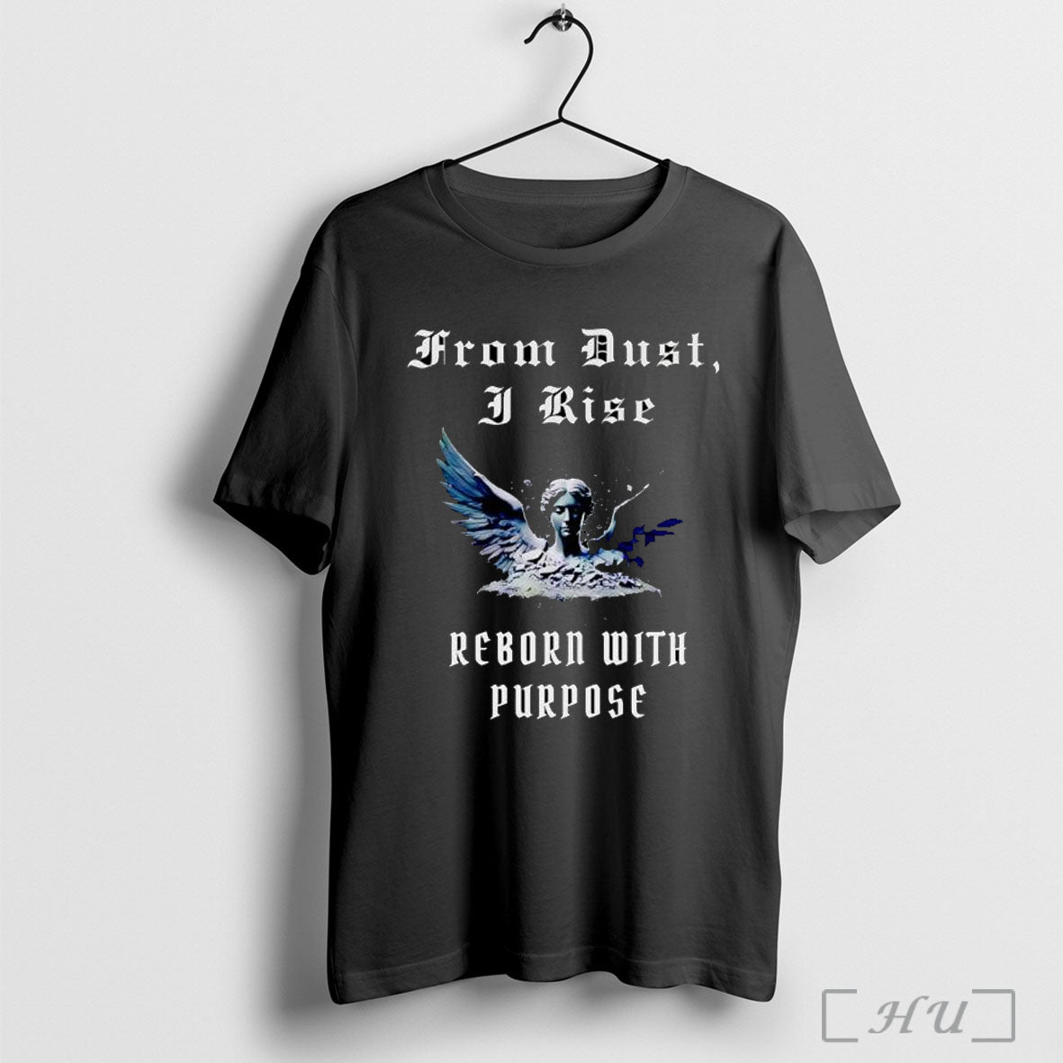 From Dust I Rise Reborn With Purpose - Adult & Kids T-Shirts, Sweatshirts & Hoodies apparel design preview 1
