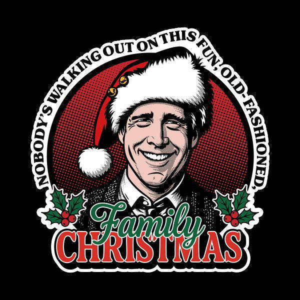 Fun Old Fashioned Family Christmas - Adult & Kids T-Shirts, Sweatshirts & Hoodies apparel design preview 1