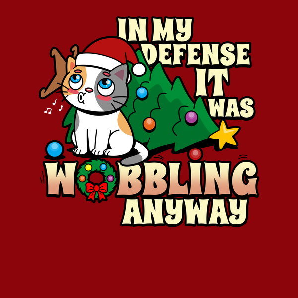 Funny Cute Christmas Cat Meme 2 - Adult & Kids T-Shirts, Sweatshirts & Hoodies apparel design preview 1