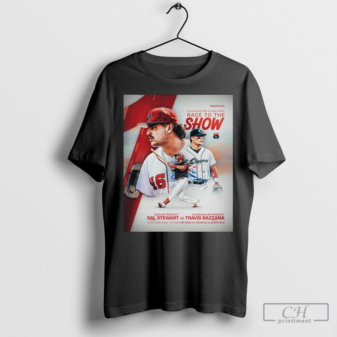 Funny Poster Sal Stewart Reds Vs Travis Bazzana - Adult & Kids T-Shirts, Sweatshirts & Hoodies apparel design preview 1