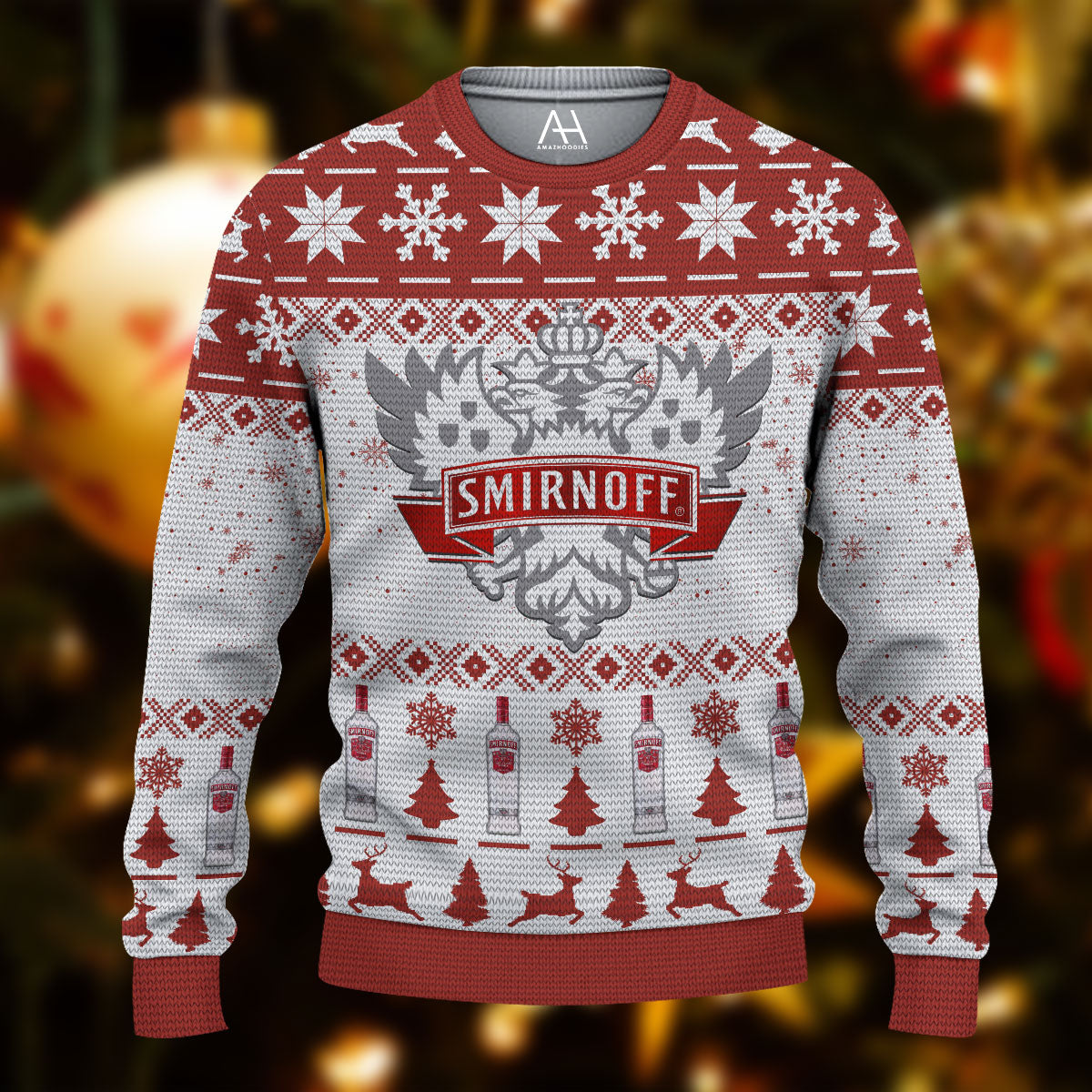 No21 Vodka 3D Ugly Sweater Jumper - Adult & Kids T-Shirts, Sweatshirts & Hoodies apparel design preview 1