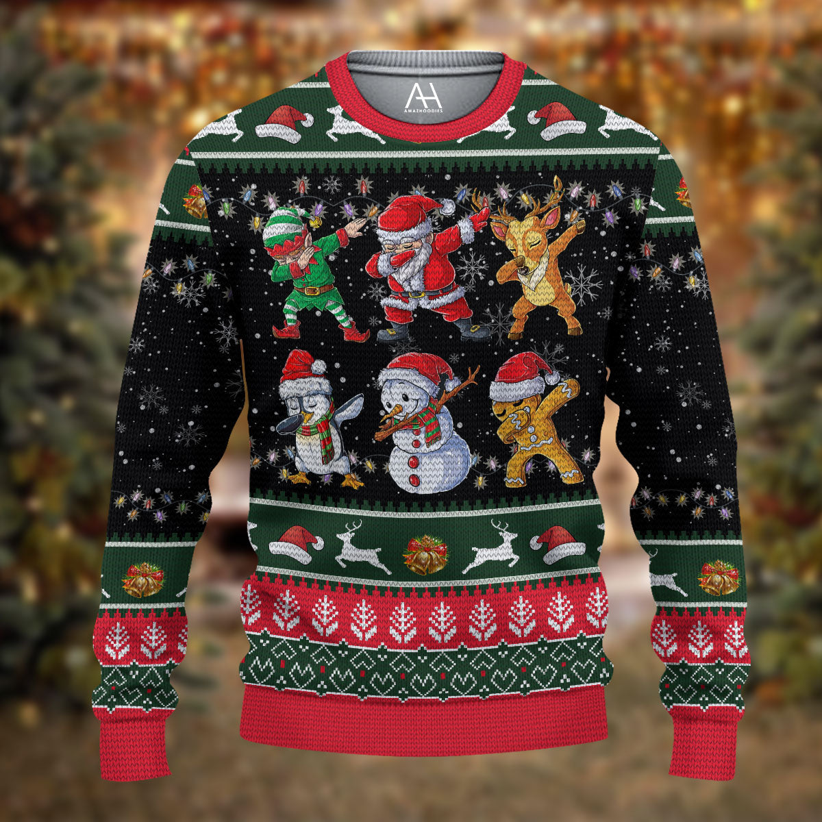 Christmas Gifts Black 3D Ugly Sweater Jumper - Adult & Kids T-Shirts, Sweatshirts & Hoodies apparel design preview 1