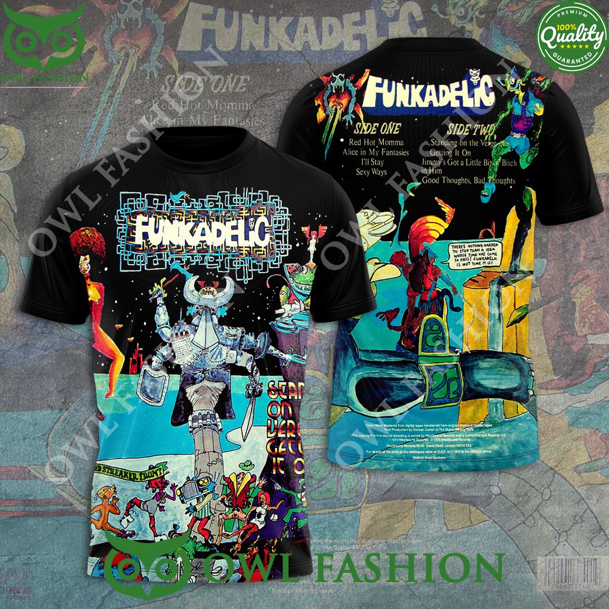 Funkadelic Standing on the Verge of Getting It - Adult & Kids T-Shirts, Sweatshirts & Hoodies apparel design preview 1