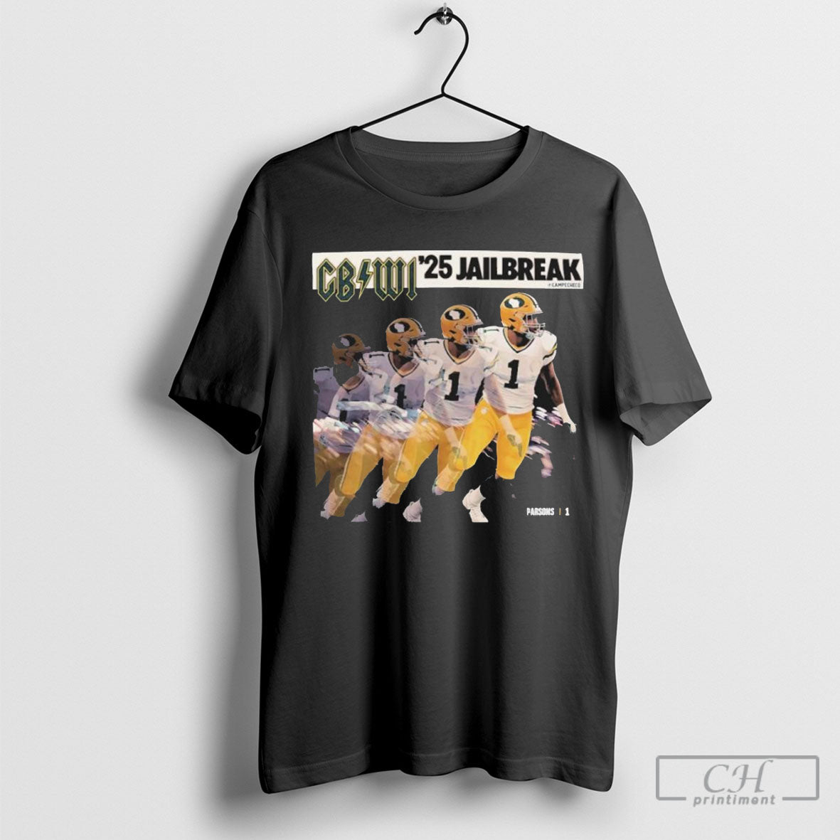 Gb Wi Parsons Jailbreak - Adult & Kids T-Shirts, Sweatshirts & Hoodies apparel design preview 1