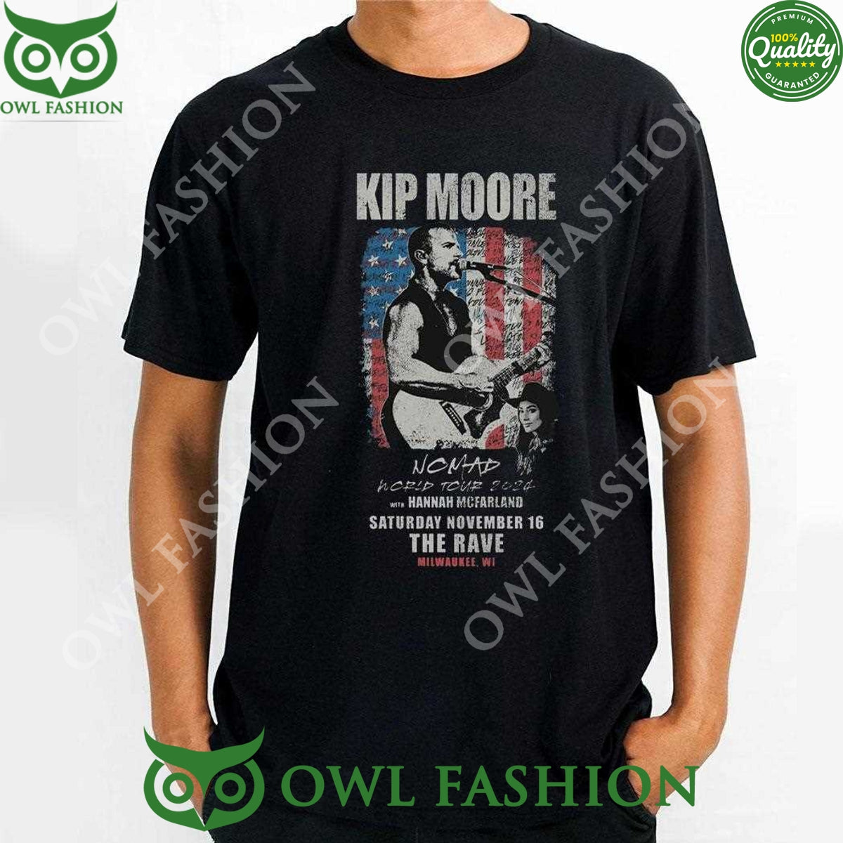 Hannah Mcfarland November 16 The Rave Kip Moore Nomad - Adult & Kids T-Shirts, Sweatshirts & Hoodies apparel design preview 1