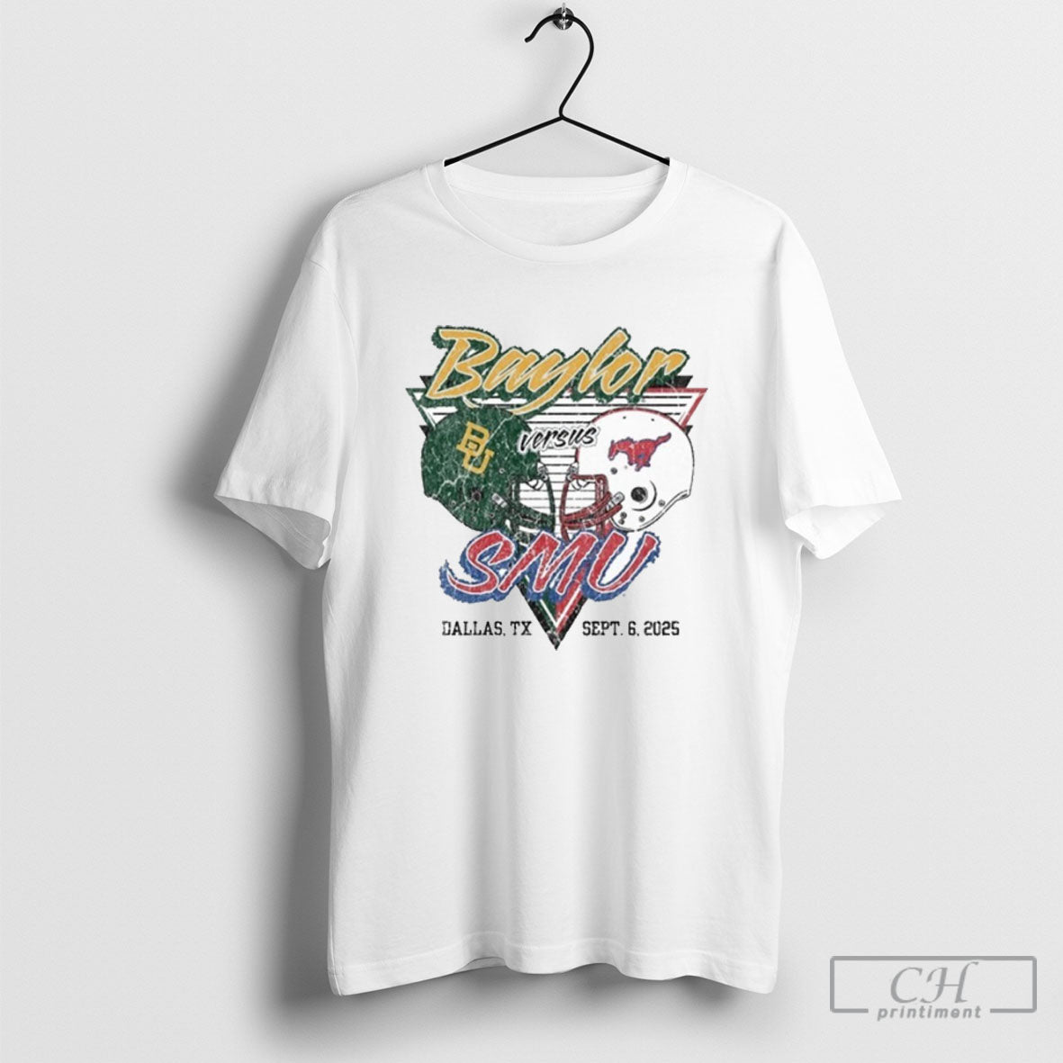 Gameday Showdown 2025 Smu Vs Baylor Matchup T - Adult & Kids T-Shirts, Sweatshirts & Hoodies apparel design preview 1