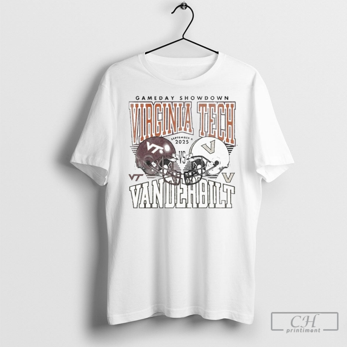 Gameday Virginia Tech Vs Vanderbilt September 6 2025 - Adult & Kids T-Shirts, Sweatshirts & Hoodies apparel design preview 1