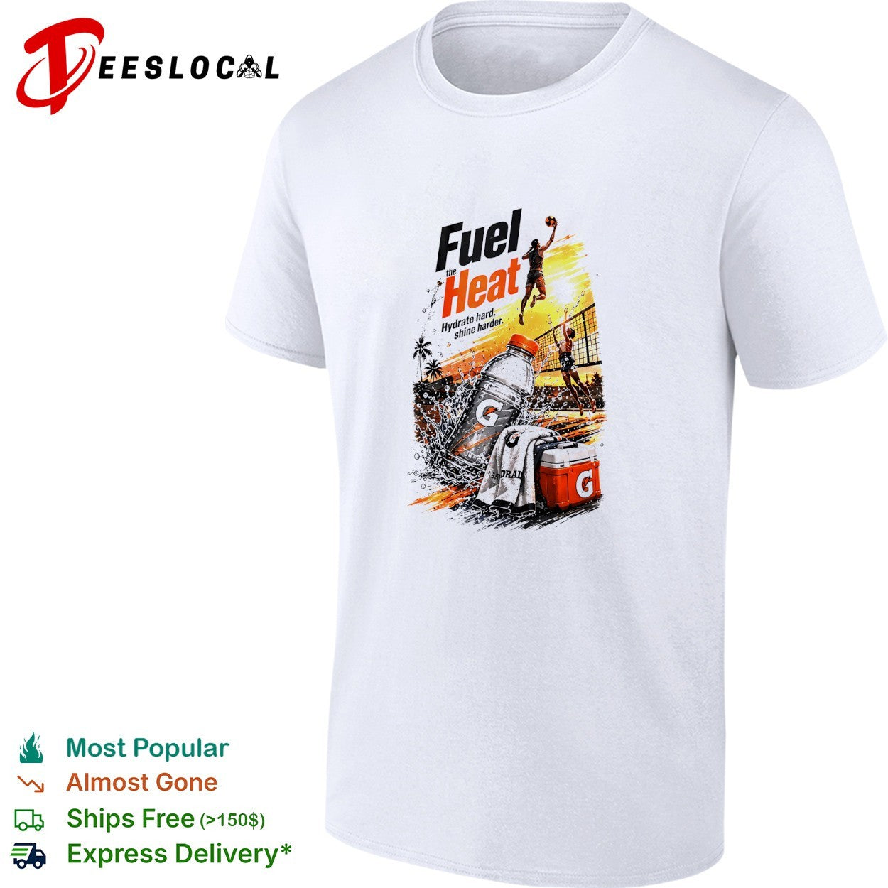 Gatorade fuel the heat hydrate hard shine harder - Adult & Kids T-Shirts, Sweatshirts & Hoodies apparel design preview 1