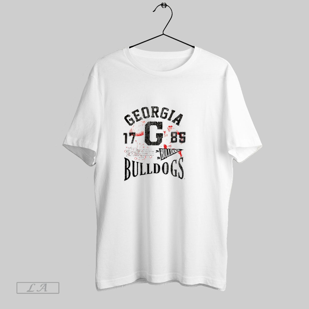 Georgia Bulldogs Football Heritage Scholar 1985 - Adult & Kids T-Shirts, Sweatshirts & Hoodies apparel design preview 1