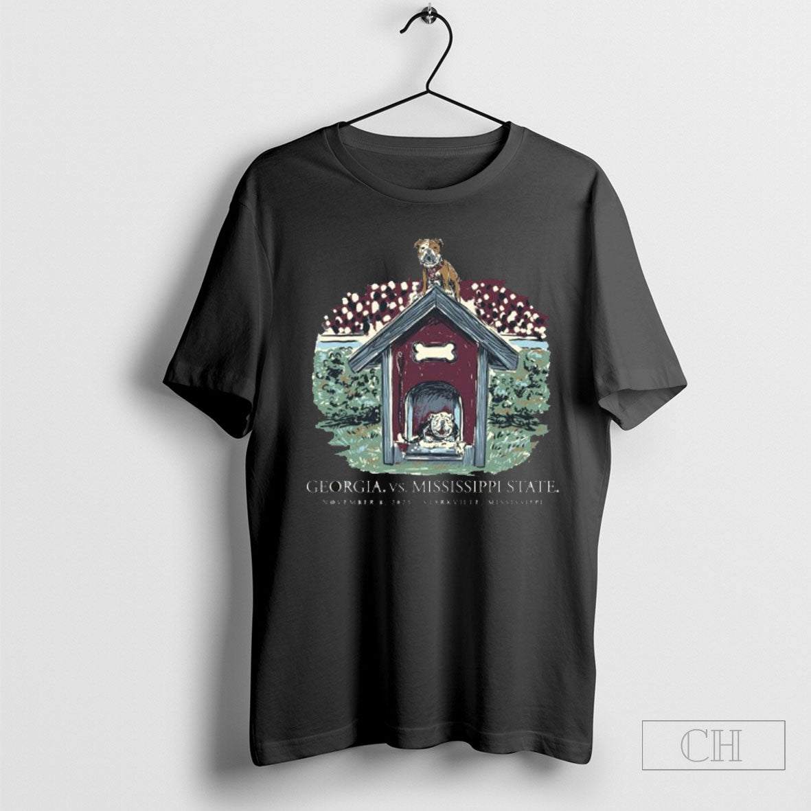 Georgia Bulldogs Vs Mississippi State Game Day 2025 T - Adult & Kids T-Shirts, Sweatshirts & Hoodies apparel design preview 1