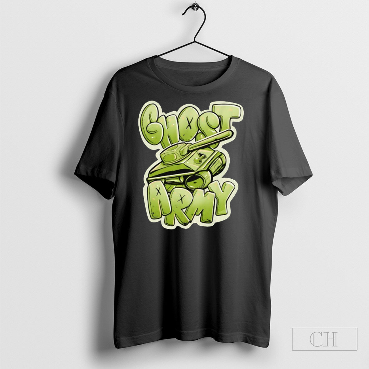 Ghost Army Tank - Adult & Kids T-Shirts, Sweatshirts & Hoodies apparel design preview 1