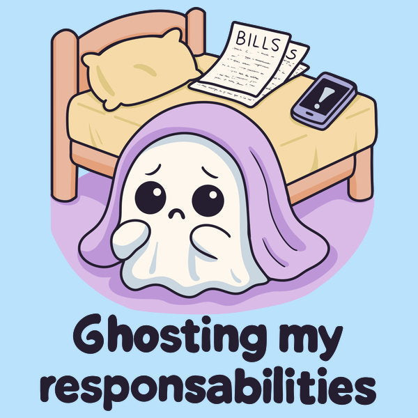 Ghosting My Responsibilities - Adult & Kids T-Shirts, Sweatshirts & Hoodies apparel design preview 1