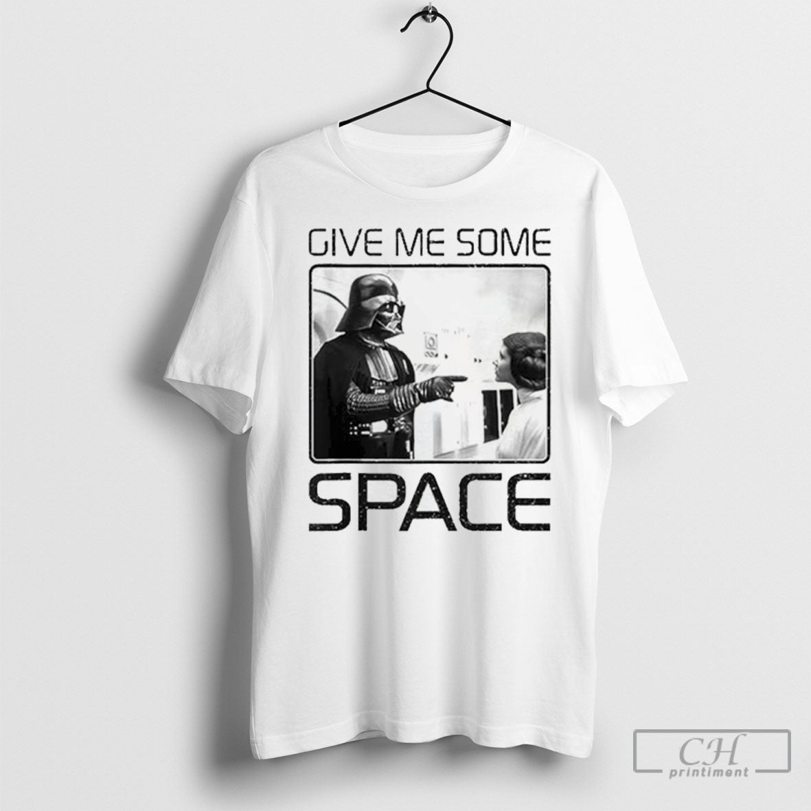 Give Me Some Space Darth Vader Princess Leia - Adult & Kids T-Shirts, Sweatshirts & Hoodies apparel design preview 1