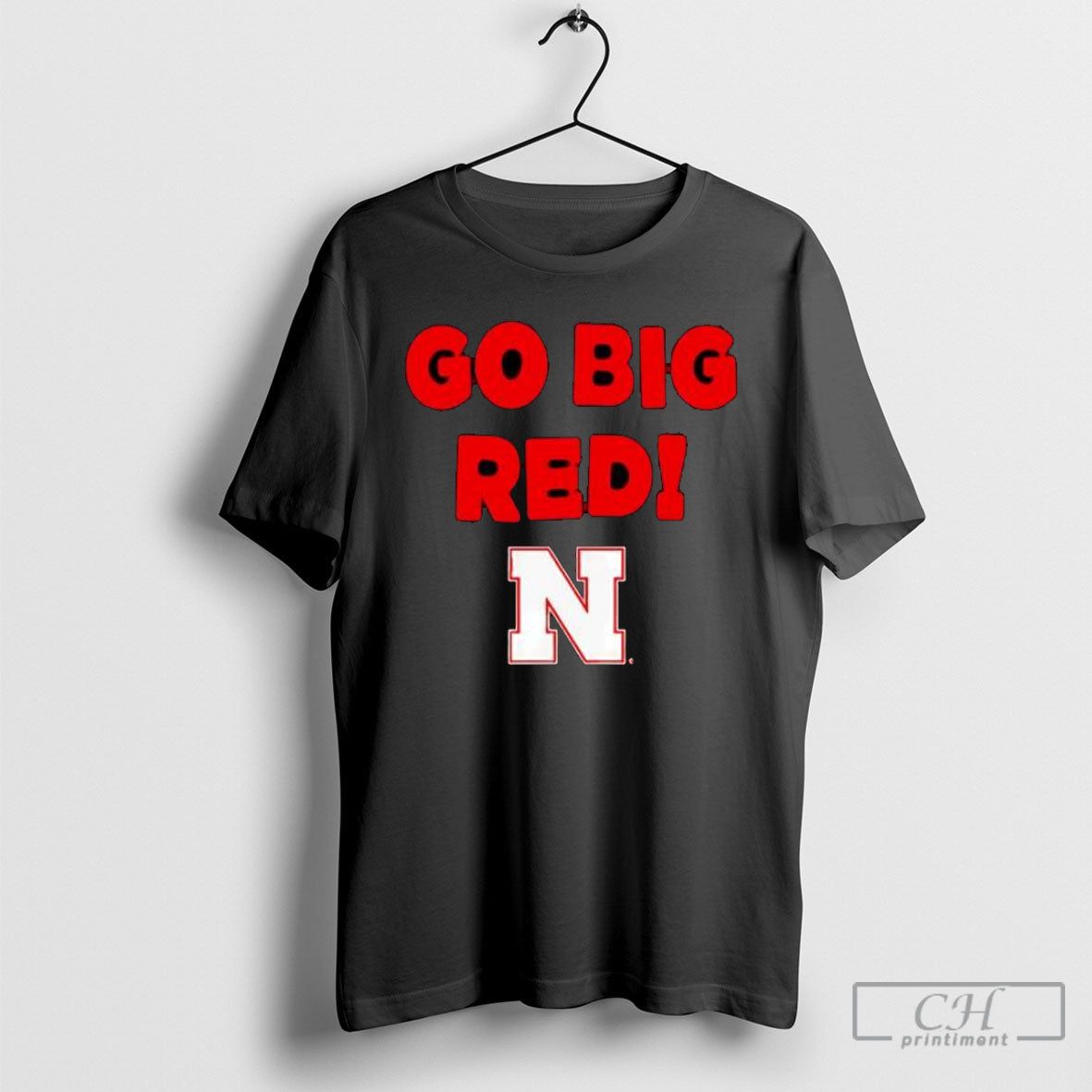 Go Big Red Nebraska Cornhuskers Fan Slogan - Adult & Kids T-Shirts, Sweatshirts & Hoodies apparel design preview 1