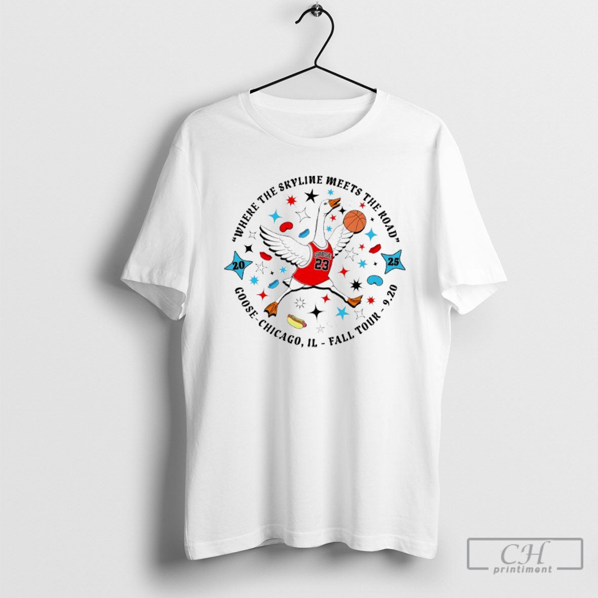 Goose Chicago Where The Skyline Meets Road - Adult & Kids T-Shirts, Sweatshirts & Hoodies apparel design preview 1