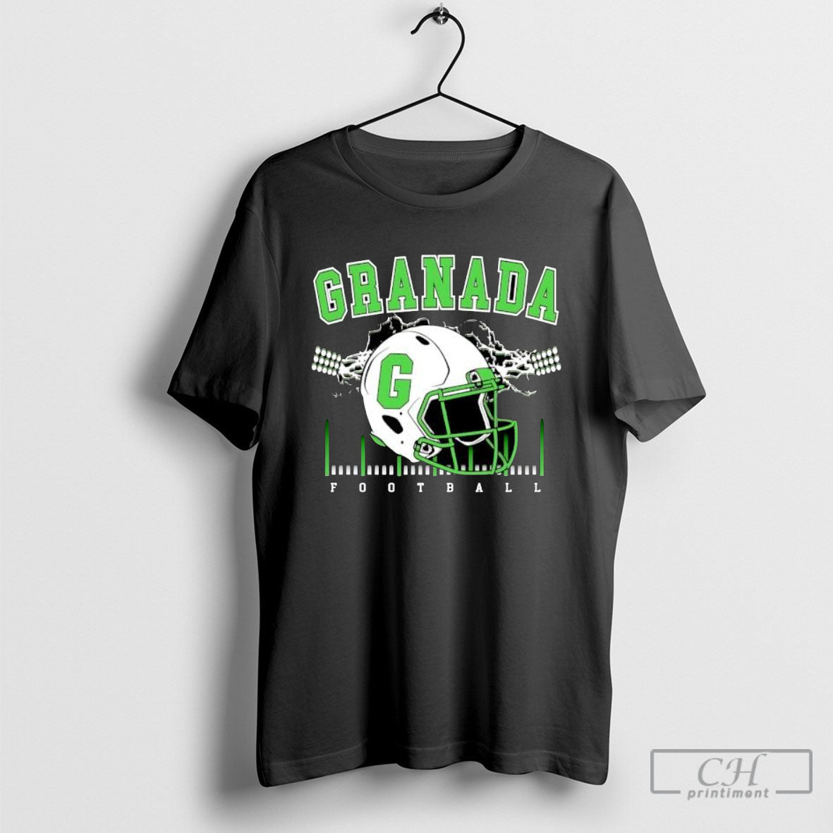 Granada Football Helmet - Adult & Kids T-Shirts, Sweatshirts & Hoodies apparel design preview 1