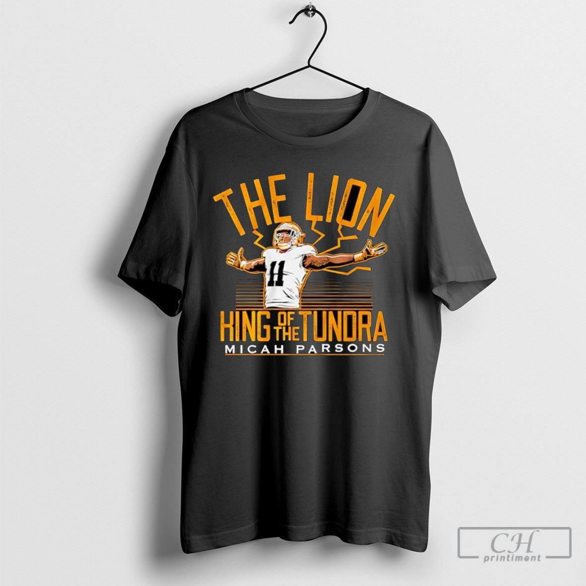 Green Bay Packers Micah Parsons King Of The Tundra - Adult & Kids T-Shirts, Sweatshirts & Hoodies apparel design preview 1