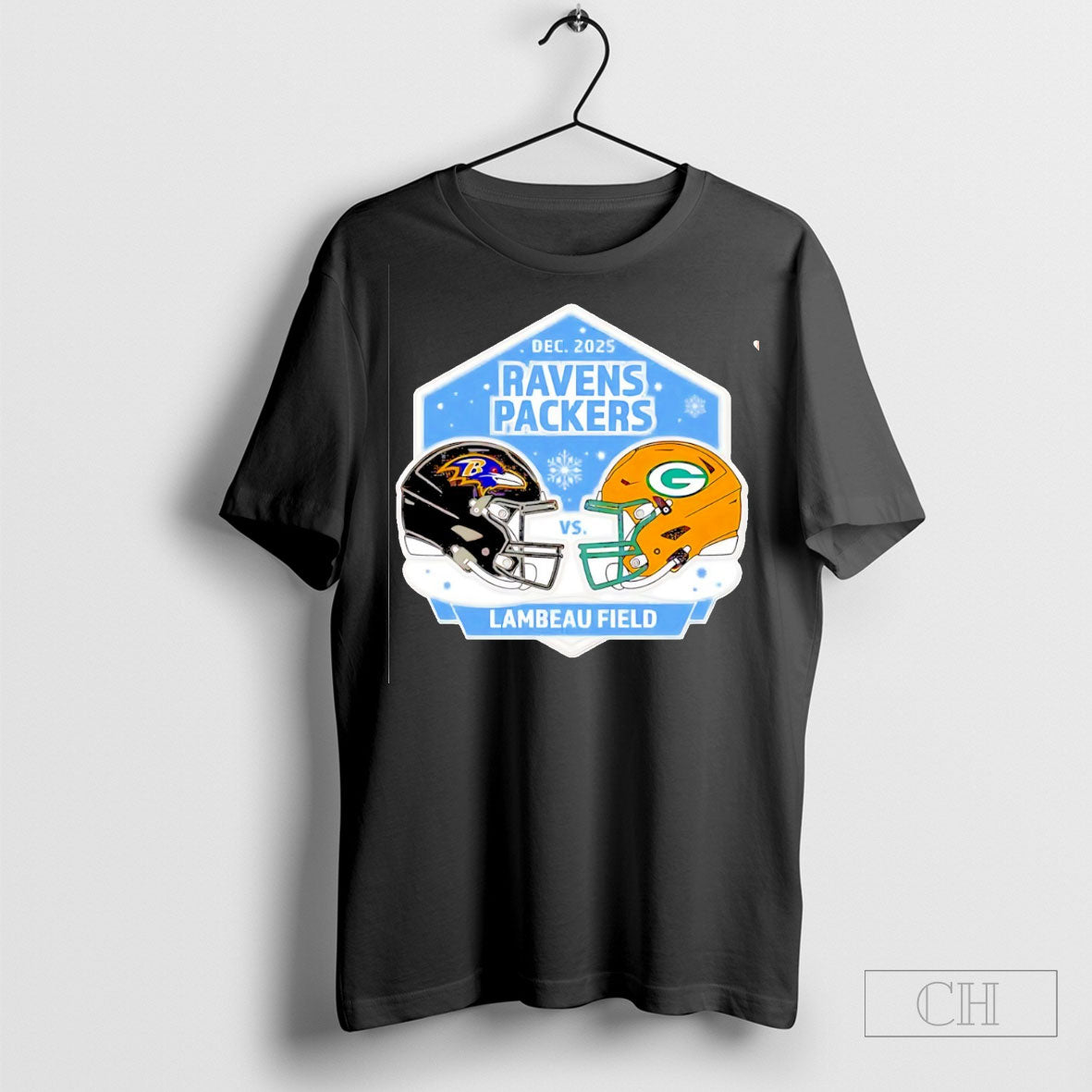 Green Bay Packers Vs Baltimore Ravens Lambeau Field - Adult & Kids T-Shirts, Sweatshirts & Hoodies apparel design preview 1