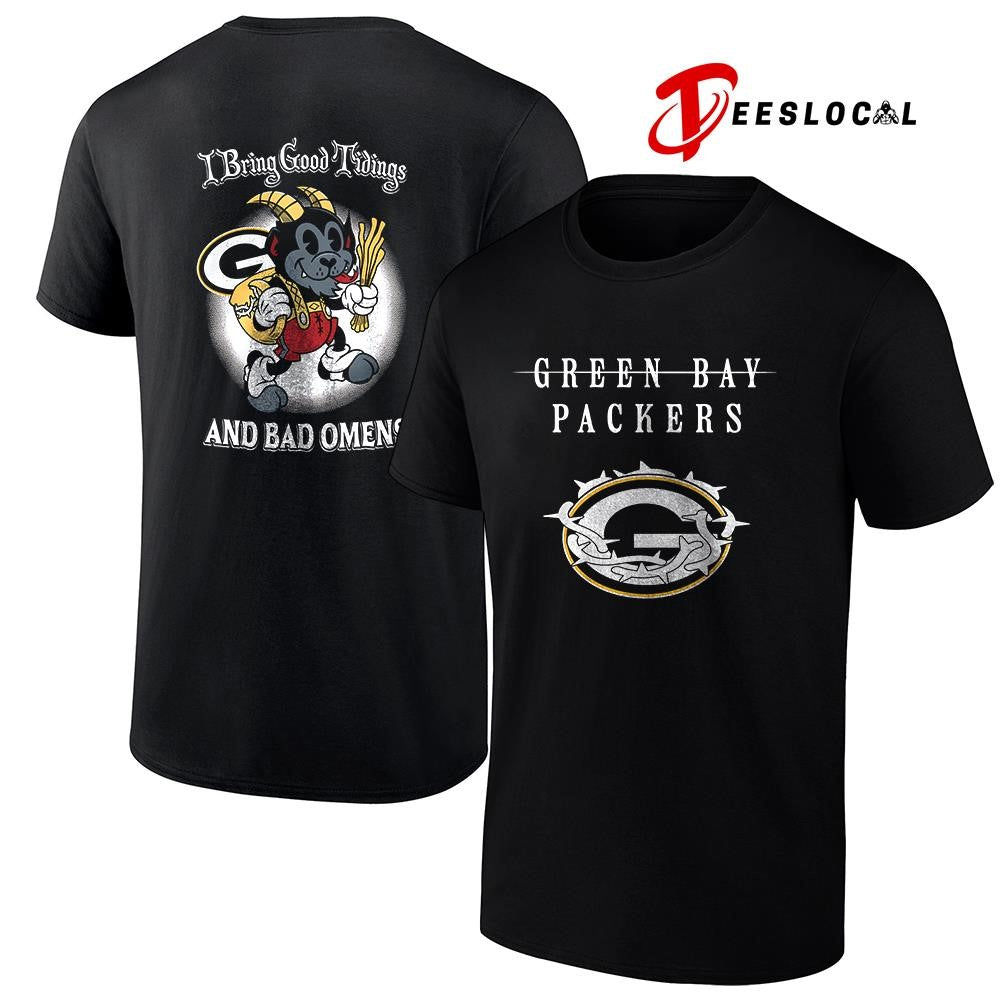 Green Bay Packers x Bad Omens I bring good tidings - Adult & Kids T-Shirts, Sweatshirts & Hoodies apparel design preview 1