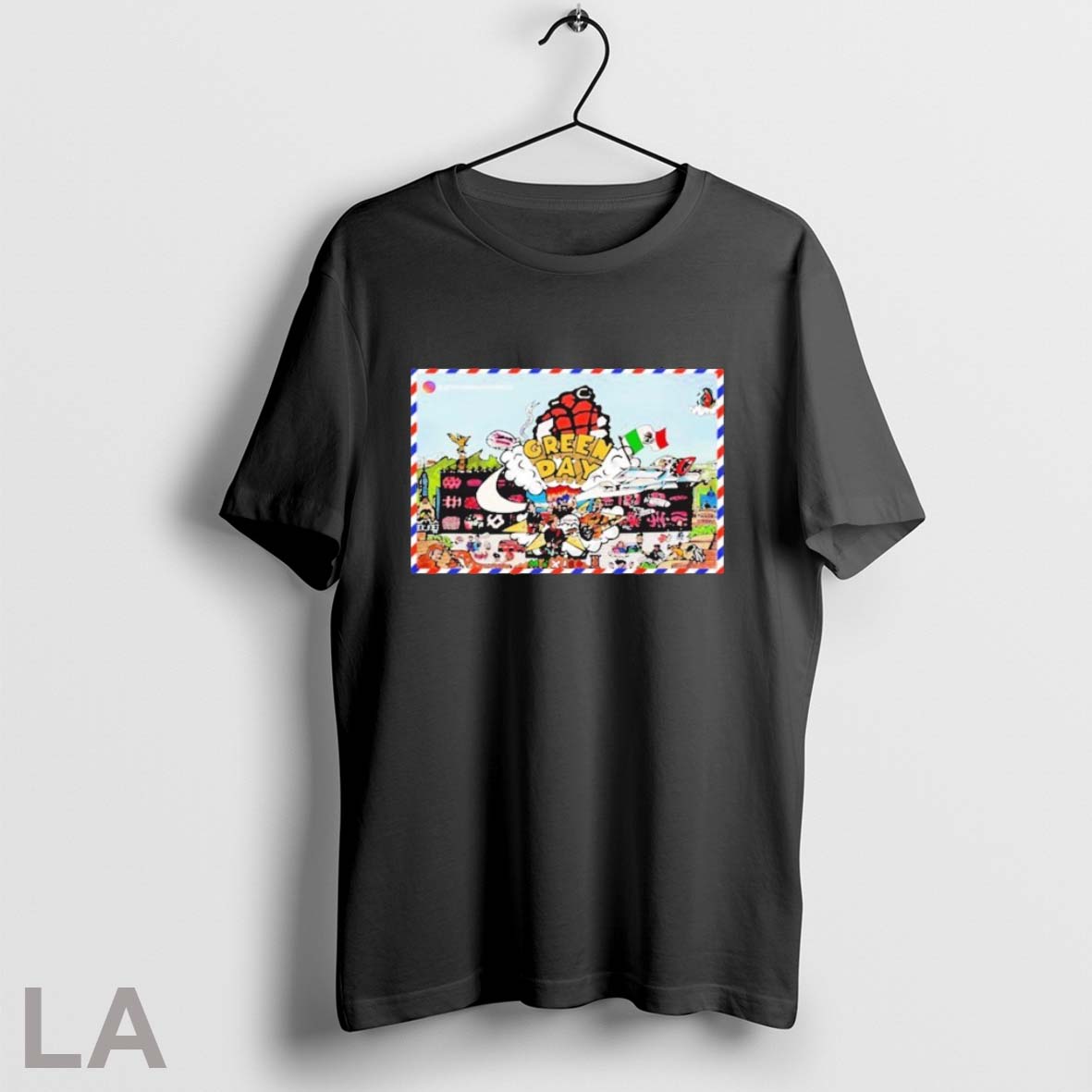 Green Day News Mexico Saviors Tour 2025 - Adult & Kids T-Shirts, Sweatshirts & Hoodies apparel design preview 1